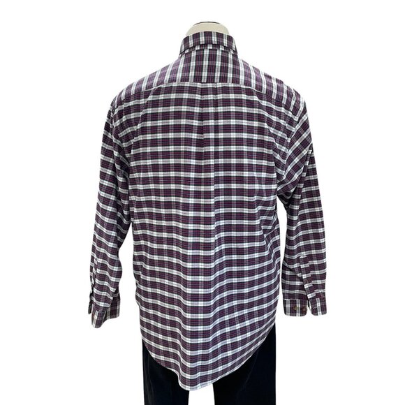 Alexander Julian Colours Plaid Shirt XL Button Down Vintage Cotton Classic - Picture 8 of 8